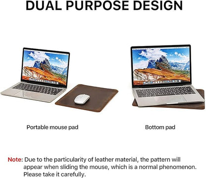 Top Grain Leather 13.3" Slim Laptop Sleeve Case, Solid Minimalist Vintage Design, Handmade, Compatible with MacBook Pro 13.3" MacBook Air M1/M2 DELL XPS 13" & Other PC, Brown 13.3 Inch
