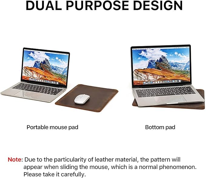 Top Grain Leather 13.3" Slim Laptop Sleeve Protector, Solid Minimalist Vintage Design, Handmade, Compatible with MacBook Pro 13.3" MacBook Air 2022 DELL XPS 13" & Other PC, Coffee 13.3 Inch