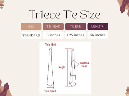 trilece Ties for Men - Men's Solid Color Ties - Formal Neckties for Men - Neck Tie for Man