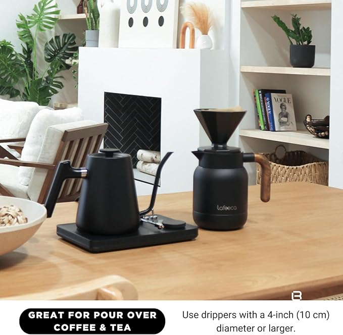 Aura Thermal Coffee Carafe Tea Pot for Keeping Hot & Iced Cold - Vacuum Insulated - Thermos Water Pitcher - Beverage Dispenser - Cool Touch Handle & Lid - BPA Free - 1 Liter - Blue