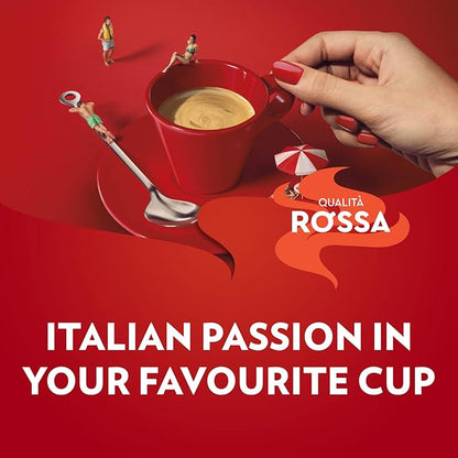 Lavazza Qualità Rossa Ground Coffee, Medium Roast, Arabica and Robusta Blend, 8.8 oz Brick