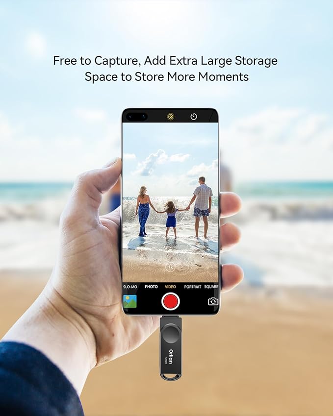 2PCS 128GB USB C Flash Drive for Phone, Dual USB 3.0 Phone Thumb Drive Type-C & USB-A, up to 110MB/S Metal Waterproof Swivel Memory Stick for iPhone 15/16/17, Android, Tablet, Computer PC