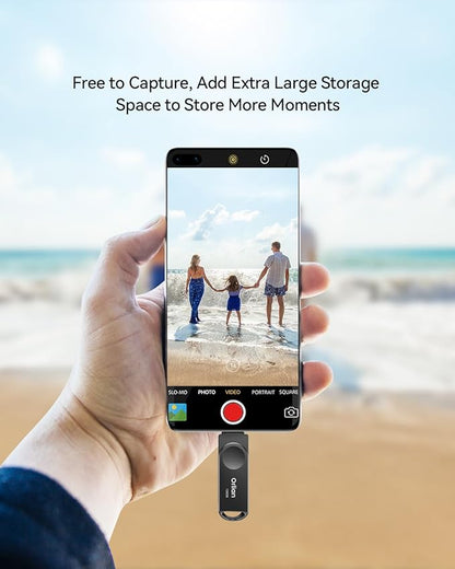 2PCS 128GB USB C Flash Drive for Phone, Dual USB 3.0 Phone Thumb Drive Type-C & USB-A, up to 110MB/S Metal Waterproof Swivel Memory Stick for iPhone 15/16/17, Android, Tablet, Computer PC