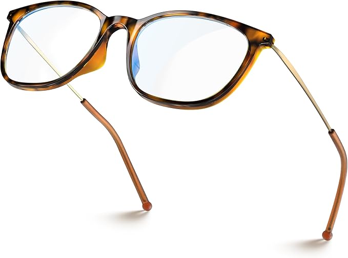 VISOONE Anti Slip TR90 Blue Light Blocking Glasses Size M Eyewear Frame with Anti Glare Eye Protection for Women GaeL
