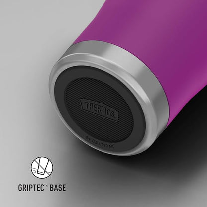THERMOS ICON SERIES, Stainless Steel Tumbler with Slide Lock, 24 Ounce, Plum