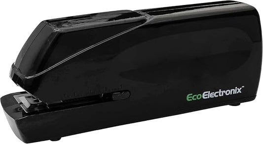 Portable Automatic Electric Stapler Pro - 30 Sheet Capacity, Quiet Operation, Jam-Free and Easy Reload - AC Adapter/Battery Powered, (Black)