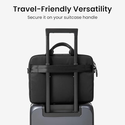 tomtoc A33 Slim 15-16 Inch Laptop Shoulder Bag for MacBook Air/Pro M4/M3, Briefcase with Accessory & Document Storage, Water-Resistant & Durable Recycled Fabric