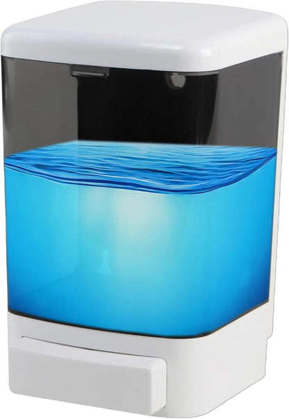 Manual Soap Dispenser Wall Mounted 37oz(1100ml) Commercial Hand Sanitizer Dispenser for Bathroom Kitchen Restaurant ABS Plastic Shampoo & Gel Compatible