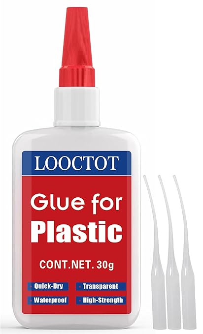 30g Plastic Glue,Adhesive for Legos&Miniatures,3D Printing,Toy Car,ABS,PVC;Super Instant Glue Bonding Between Plastics, Waterproof Clear