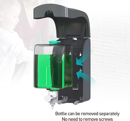 Manual Foam Soap Dispenser, 35oz (1000mL) Commercial Refillable Foaming Soap Dispenser-Dark Grey, CHUANGDIAN
