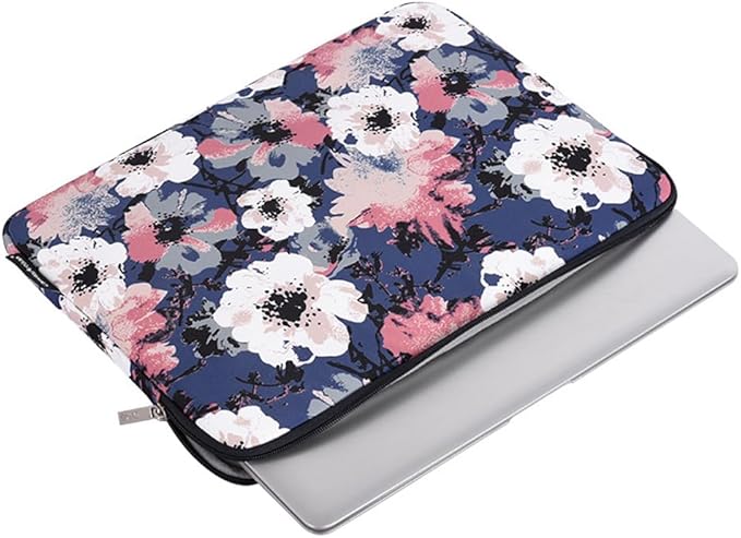 Laptop Sleeve 14 Inch,Waterproof Protective Notebook Case Briefcase Carrying Bag Compatible with MacBook,Acer,Asus, Dell,Lenovo,Microsoft,HP Laptop Cover (Painted Flower, 11 inch)