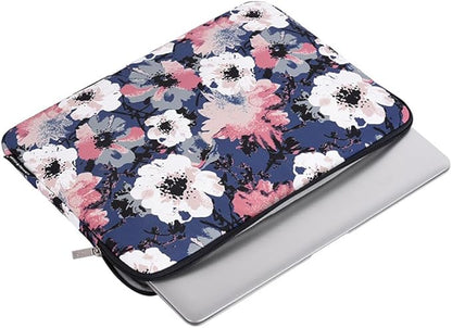 Laptop Sleeve 14 Inch,Waterproof Protective Notebook Case Briefcase Carrying Bag Compatible with MacBook,Acer,Asus, Dell,Lenovo,Microsoft,HP Laptop Cover (Painted Flower, 11 inch)
