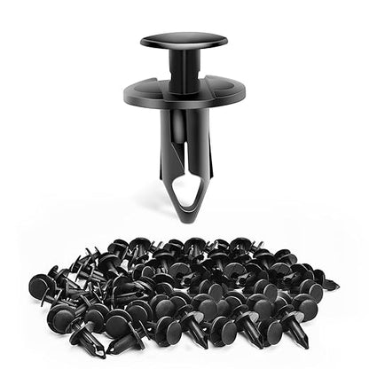 Nilight 40PCS Bumper Rivet Clips for GM 21030249 for Ford N807389S for Chrysler 6503598 Nylon Car Push Fastener Kits 9mm Hole,2 Years Warranty