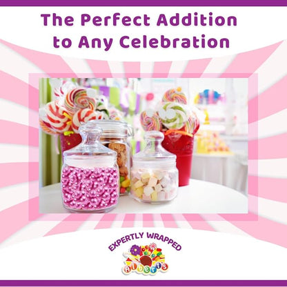 ALBERT'S Candy Milk Chocolate Foiled Balls, 40 oz Bag, Party and Wedding Candy, Peanut-Free & Tree Nut-Free (Full Size, Pink)