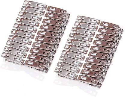 Towel Clips 40 Pack Metal Clothes Pins,Stainless Steel Clothespin Clips for Drying Socks,Hanging Clips,Heavy Duty Clothes Pin,Metal Clips for Craft