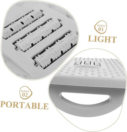 Non-Slip Plastic Footstool with Rocking Motion Under Desk Foot Rest for Office Home Use Lightweight Comfortable Feet Support Stool