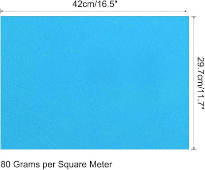 MECCANIXITY 50 Sheets Colored Copy Paper 16.5 x 11.7 Inch Printer Paper 80gsm Pale Blue for Office Printing, Document Copying, Invitations, Forms, Art Projects
