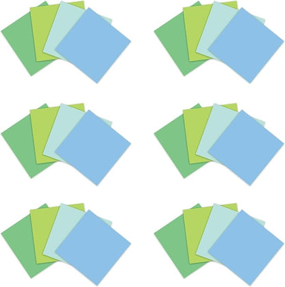 Post-it 100% Recycled Paper Super Sticky Notes, 3 in. x 3 in., 24 Pads, 70 Sheets per Pad, Oasis Collection, School Supplies and Office Products (Pack of 8)