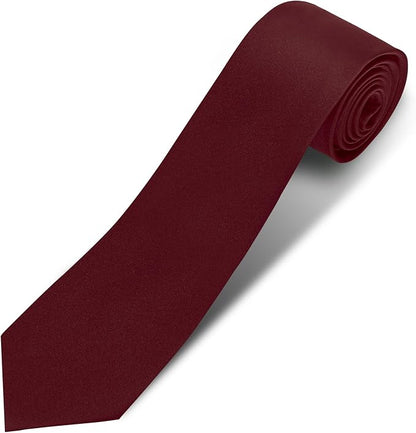 Men's Ties Solid Pure Color 3.15" (8CM) Necktie Plain Formal Business Wedding Black Ties For Men