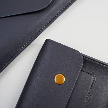 Laptop Sleeve Compatible with New 15.3 inch MacBook Air 2023 2024, Surface Laptop 15, Surface Book 13.5, Surface Laptop Studio with Small Pouch, Mouse Pad and Cord Holder Color Dark Grey