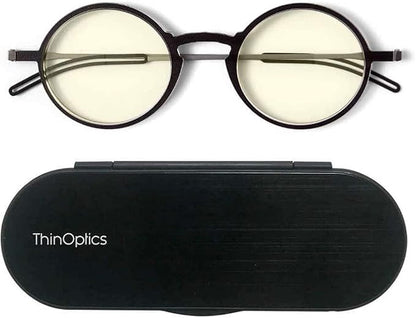 ThinOptics Manhattan Blue Light Blocking Glasses Round Reading