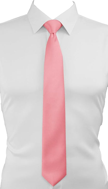 trilece Ties for Men - Men's Solid Color Ties - Formal Neckties for Men - Neck Tie for Man