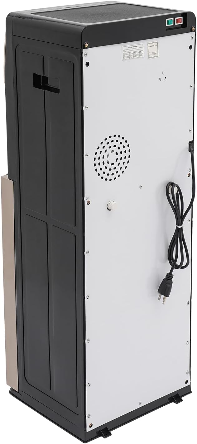 TFCFL Bottom Loading Water Cooler Dispenser with 3 Temperature Settings of Hot, Cold, Room Water, Floor Standing Hot and Cold Water Dispenser, Home Standing Water Dispenser (Champagne Gold)