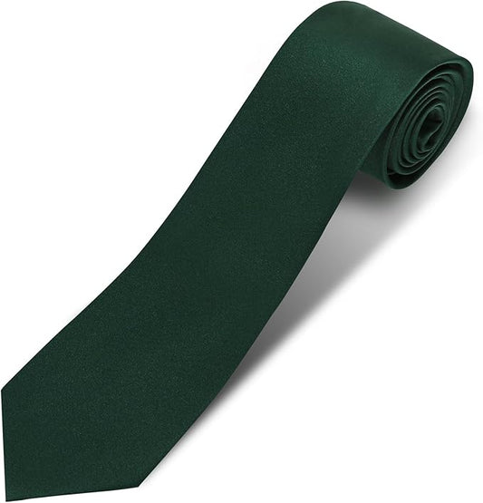 Men's Ties Solid Pure Color 3.15" (8CM) Necktie Plain Formal Business Wedding Black Ties For Men