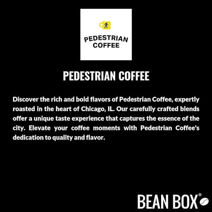 Bean Box Chicago Coffee Sampler, 2-Pack - Roasted by Pedestrian, Gourmet Arabica Coffee, Variety Pack - Whole Bean