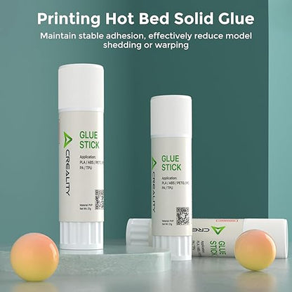 Creality 3D Printer Glue Sticks Set, Thermal Grease + Lubricant Grease + Glue Stick for Hot Bed Warping Reducing 3D Printer Bed Adhesive PVP Solid 3D Gloop for PLA/ABS/PETG/PC/PA/TPU