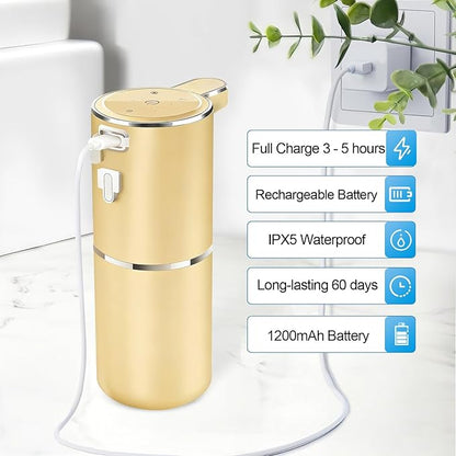 Automatic Liquid Soap Dispenser Bathroom Kitchen Dish Liquid Body Shampoo Shower Gel Hand Free Liquid Wall Mount Touchless Soap Dispenser 380ml Auto Liquid Dispenser Sylfu