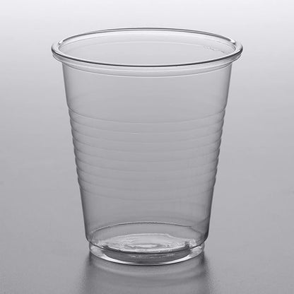 Bluetable 5 oz Cups Disposable Plastic Bulk 2400 Case – Small Medicine Cups 5 Ounce Bathroom Cups Translucent cup 5 oz. Water Dispenser Clear Drinking Cup [2400 Pack/Case]
