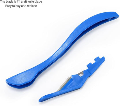 Gomake Wrapping Paper Cutter 3PCS Gift Wrap Cutter,Concealed Blade Safety Knife with 10 Replaceable Blade for Birthday Paper Gift Wrapping Paper Roll Cutter and Christmas Wrapping Paper Cutter Tool