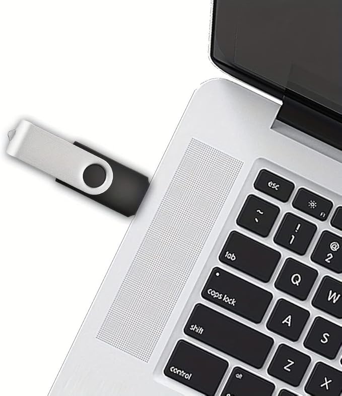 Generic 10Pack 32GB Flash Drive Thumb Drives, USB Drive 32 GB USB2.0 Swivel Metal USB Memory Sticks, Multipack Jump Drives Colorfufl Pen Drives for Data Storage Backup (10Pack Black, 32GB)