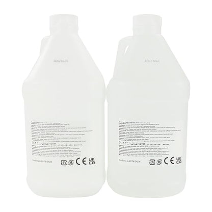 Amazon Basics 1/2 Gallon Clear & White Glue Combo for Slime, Transparent/White, 64 fl oz
