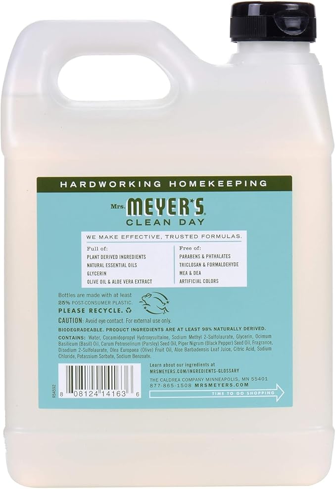 Mrs. MEYER'S CLEAN DAY Hand Soap Refill Scent Variety Pack 2 CT (Lavender + Basil)