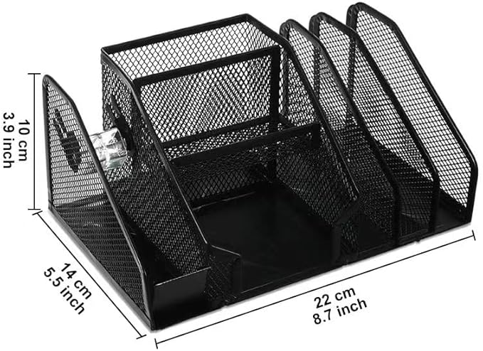 Desk Stationery Storage Box Stationery Organizer Pencil Holder Magazine Files Holder