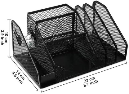 Desk Stationery Storage Box Stationery Organizer Pencil Holder Magazine Files Holder