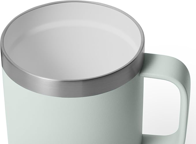 YETI Rambler 10 oz Ceramic Lined Stackable Mug, Vacuum Insulated, Stainless Steel with MagSlider Lid, Ridgeline
