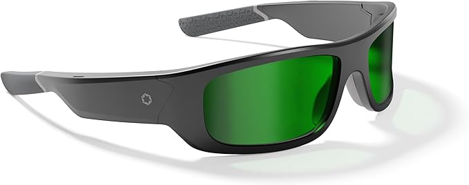 Lucyd Armor Smart Safety Glasses, TR90 Frame, Light Adaptive Lenses, Open Ear Speakers & Microphone - ANSI Z87.1