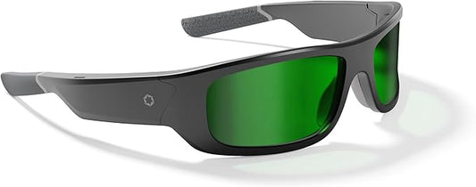 Lucyd Armor Smart Safety Glasses, TR90 Frame, Light Adaptive Lenses, Open Ear Speakers & Microphone - ANSI Z87.1