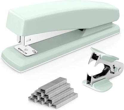 Deli Stapler, Desktop Stapler, Office Staplers, 25 Sheet Capacity, Includes 1000 Staples and Staple Remover, Green