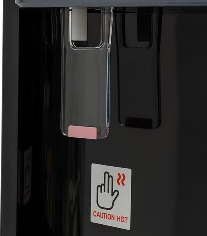 Bottom Loading Water Cooler Dispenser for 20L/5.28 Gallon Bottles,Stainless Steel Hot & Cold Water Dispenser with LED Indicator Light for Home, Offices, Hotels, Kitchens (Dark Gray)