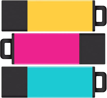 Centon DataStick Pro2 USB 2.0 Flash Drive 16GB x 3, Mix Color (S1-U2T02-16-3)