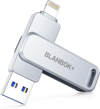 MFi Certified Flash Drive 256GB for iPhone USB Memory Stick Thumb Drives High Speed USB Stick,Photo Stick External Storage for iPhone/iPad/Android/PC