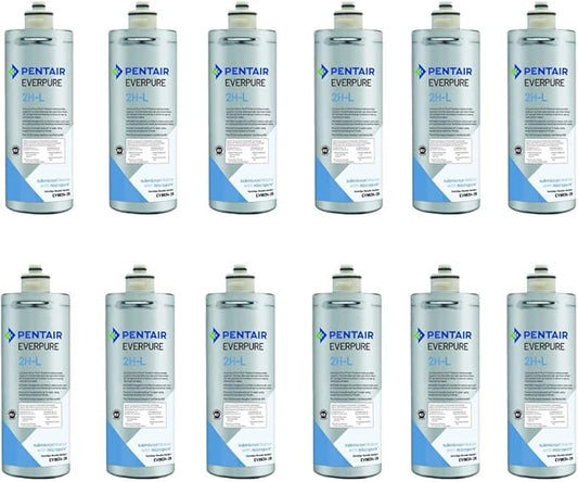 Everpure 2H-L | Aquverse A100 | Pentair S-54 Replacement Filter Cartridge for Water Cooler | NSF Certified | 12-Pack