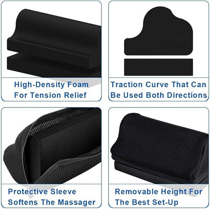 StrongTek Cervical Neck Wedge – Firm Foam Orthotic Block for Neck Curve Restoration, Support for Posture Correction, Headache Relief, and Cervical Traction at Home