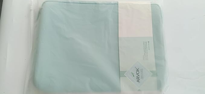 Arvok 13 13.3 14 Inch Laptop Sleeve Case for MacBook Pro/MacBook Air 13-14 inch, Water-Resistant Notebook Chromebook Computer Pouch, Carrying Bag Cover for HP/Dell/Lenovo/Asus/Acer, Light Green