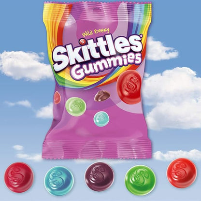 SKITTLES Wild Berry Gummy Candy, 5.8 oz Bag (Pack of 12)