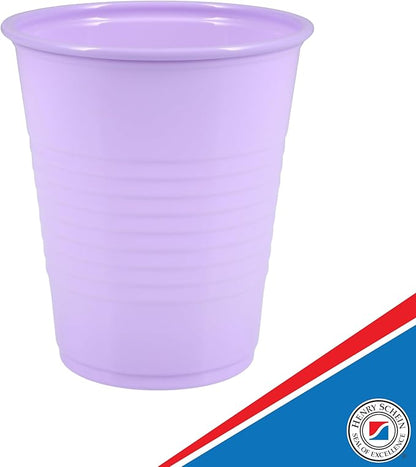 Essentials Healthcare Products Plastic Drinking Cups - Full Case of 1000 Cups - Lavender 5 oz Disoposable Cups for Cold Beverages, Parties, Office, or Medical Use - Durable & Convenient